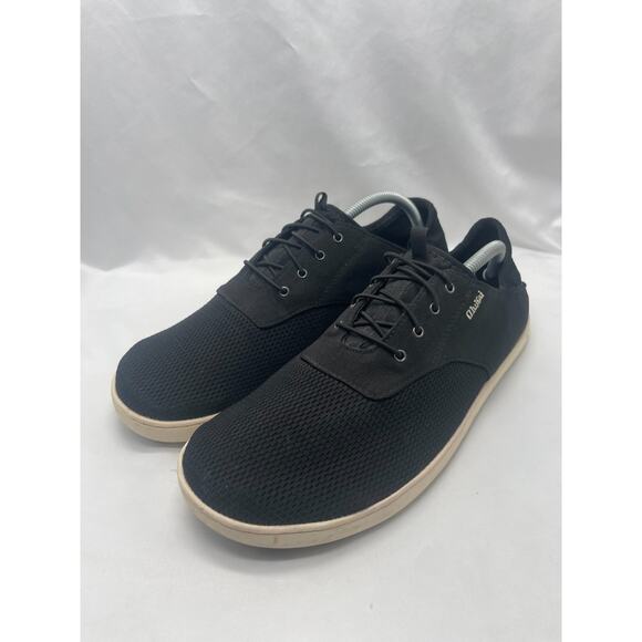 Olukai Men's Nohea Moku Mesh Black Slip Ons Boat Shoes Mens 11.5 - Picture 1 of 10